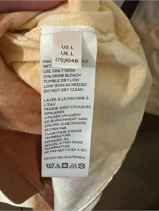 Free People We the Free Tie-Dye Tee Lilac Woods Long Sleeve Shirt Size Large - Picture 8 of 12